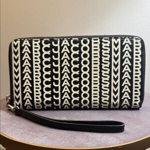Marc Jacobs Monogram Long Wallet Wristlet